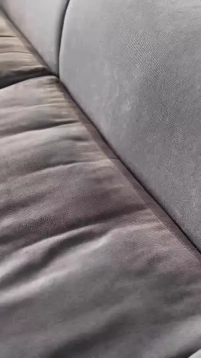 Tissu d'un canapé pendant une intervention Swiss Wash Home